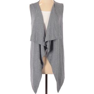 Matilda Jane Gray Open-front Vest - size Sm